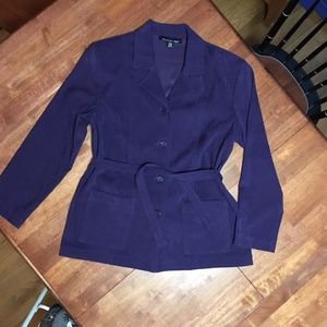 Briggs New York Faux Suede Blazer, size Pet. M